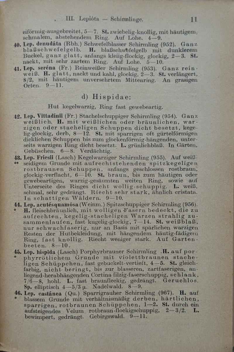 Vademecum für Pilzfreunde